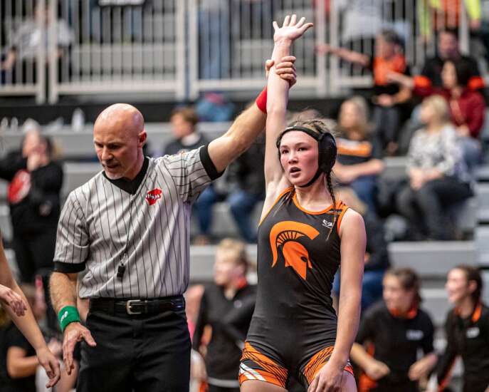 Photos: Iowa City High Invitational girls’ wrestling tournament