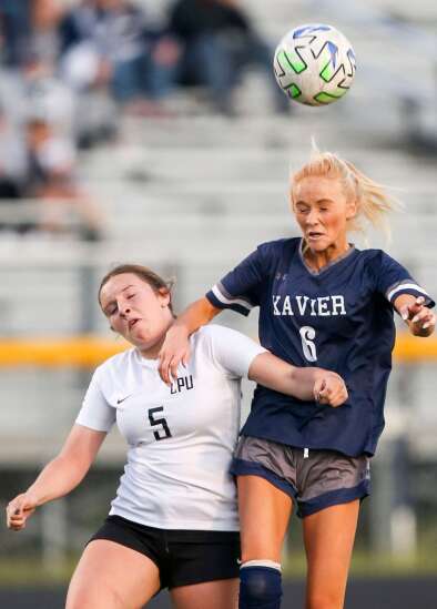 Photos: Cedar Rapids Xavier vs. Center Point-Urbana, Iowa high school girls’ soccer