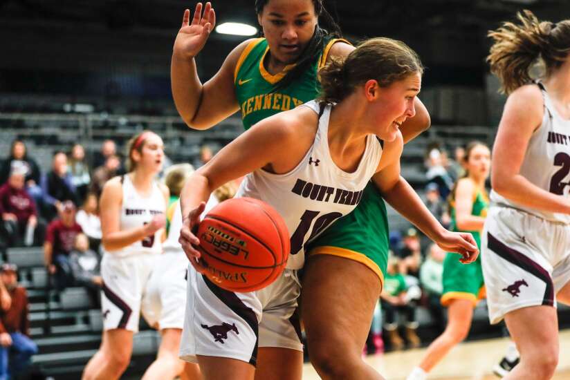 Photos: Cedar Rapids Kennedy vs. Mount Vernon girls’ basketball at Rivalry Saturday