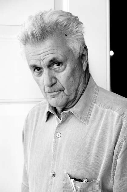 John Irving, best-selling author and Iowa Writers' Workshop graduate, is returning to Iowa City for a sold-out with Lan Samantha Chang on Oct. 13 at Hancher Auditorium. His appearance is part of Hancher's new "Infinite Dream" multidisciplinary festival Oct. 11 to 21, 2023, bringing concerts and conversations to various Iowa City venues. (Nina Cochran)