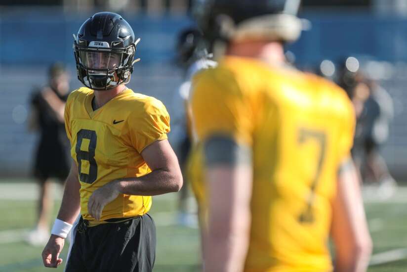 Iowa QB Alex Padilla focuses on ‘making the makeables,’ not future after bowl game