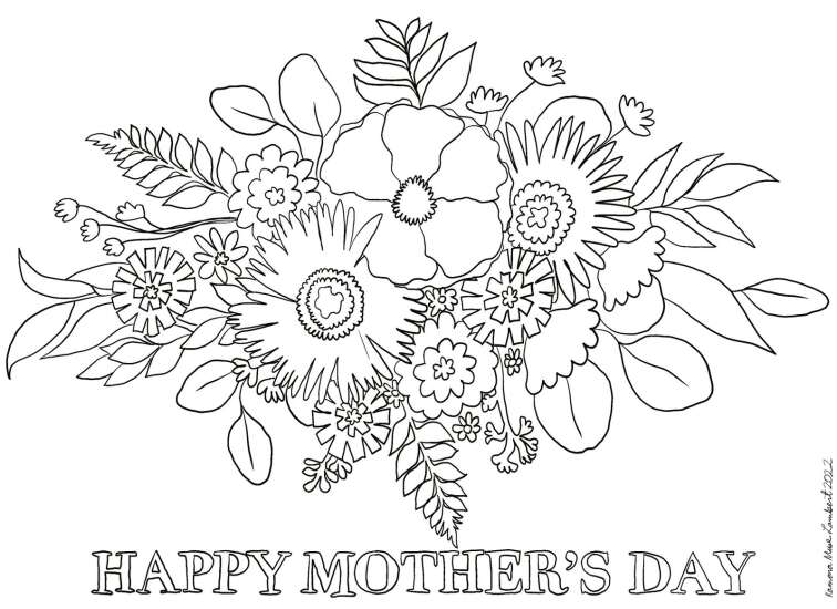 Print and color: Mother’s Day gift