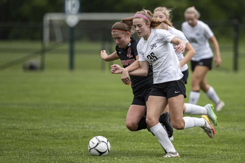 Photos: Center-Point Urbana vs. Davenport Assumption in Iowa Class 1A girls' state soccer quarterfinals