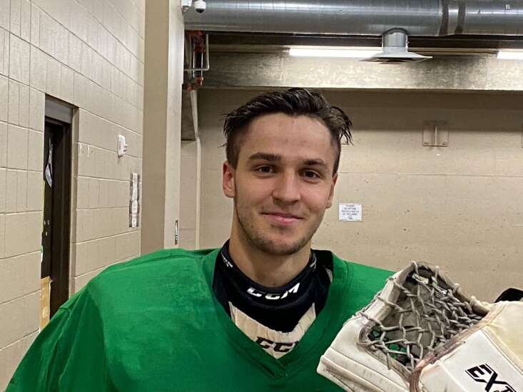 Playing hockey in US a dream come true for Cedar Rapids RoughRiders goalie Bruno Bruveris