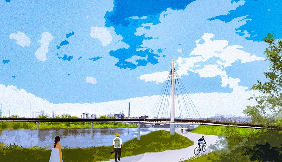 ConnectCR pedestrian-bike bridge in Cedar Rapids will be named Alliant Energy LightLine