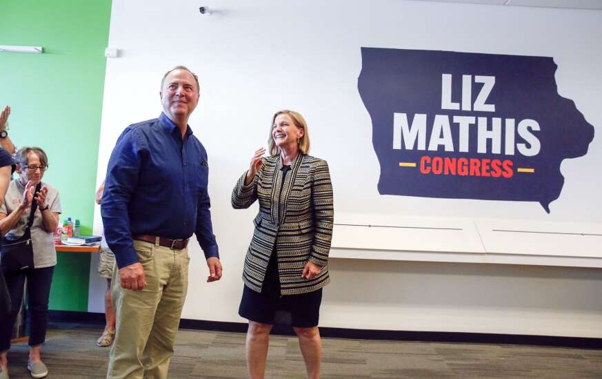 California U.S. Rep. Adam Schiff campaigns for congressional candidate Liz Mathis