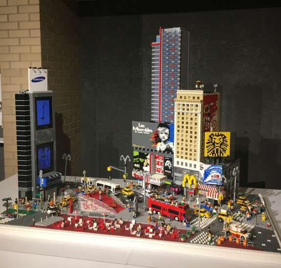 A Day Away: Muscatine LEGO exhibit built brick by brick