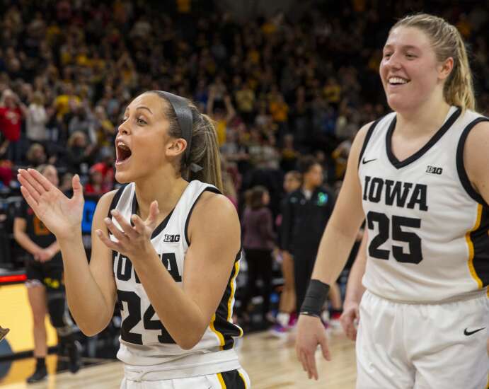 Gabbie Marshall, others step up as Iowa women’s basketball outlasts Maryland in Big Ten semifinals