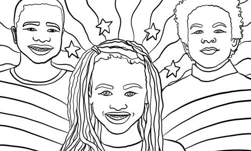 Coloring page: Black is beautiful