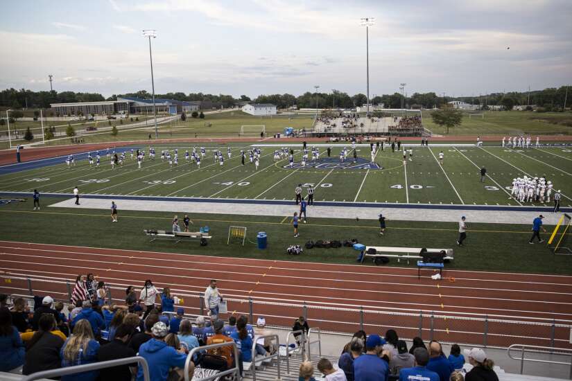 Photos: Iowa City Liberty beats Clear Creek Amana in Iowa high school football Week 4