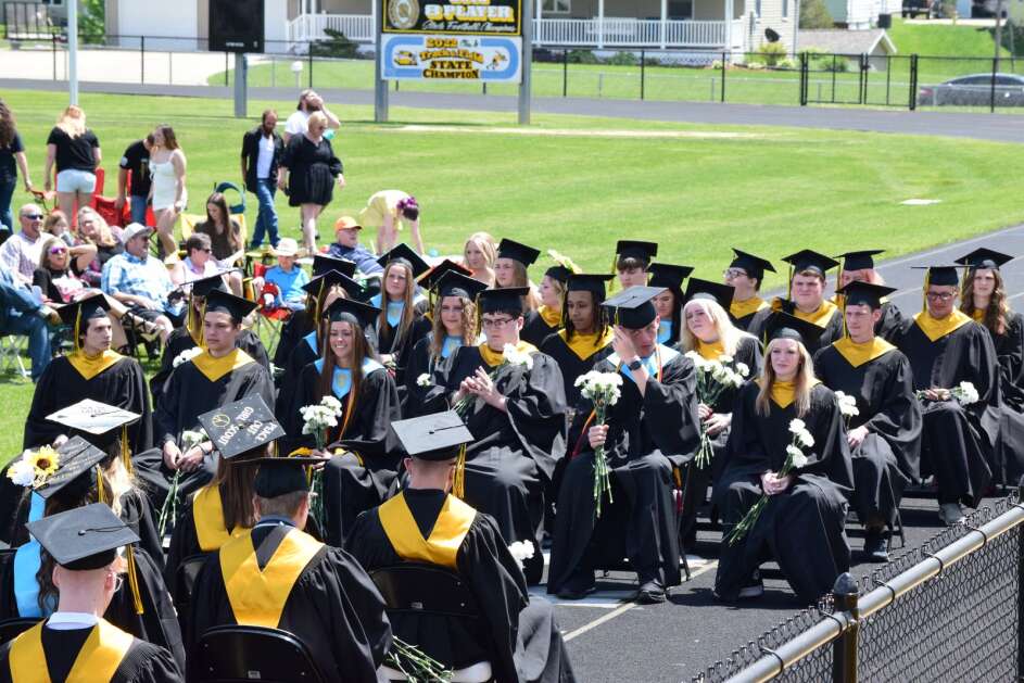 The New London class of 2023 (pictured) was celebrated on Sunday, May 21, 2023 with graduation. (Hunter Moeller/The Union)