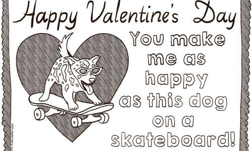 Print and color this valentine for your crush or BFF