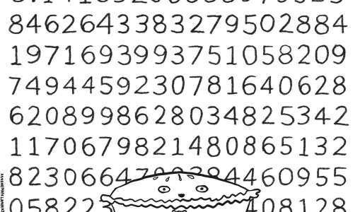 Celebrate Pi Day with this coloring page