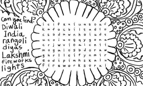 Can you find the words in this Diwali-themed word search?