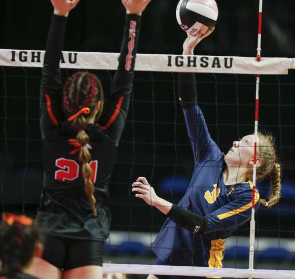Photos: Burlington Notre Dame vs. Springville in Class 1A Iowa high school state volleyball championship