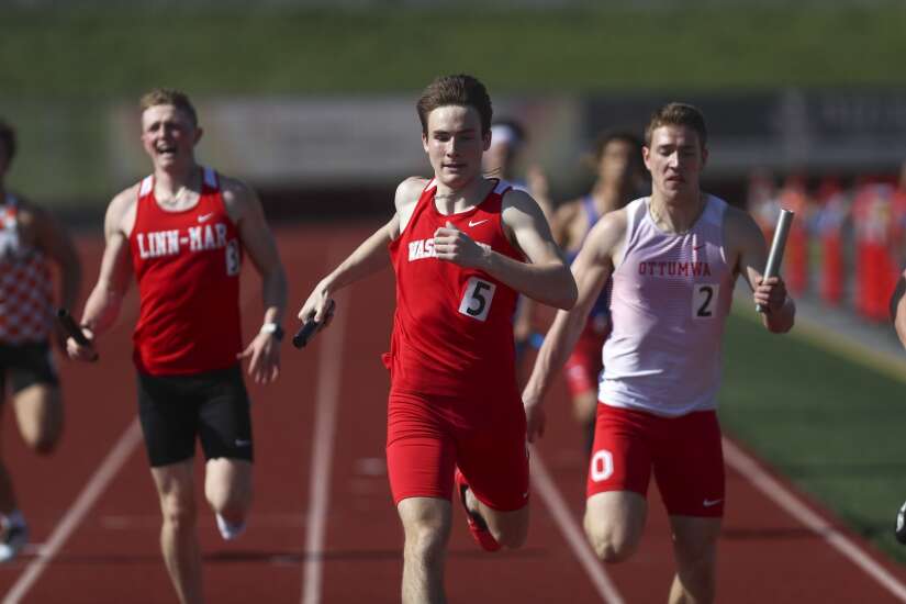 Iowa high school boys’ track and field: District results, automatic qualifiers