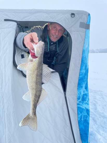 Fishing on the ice with the ‘old’ guy