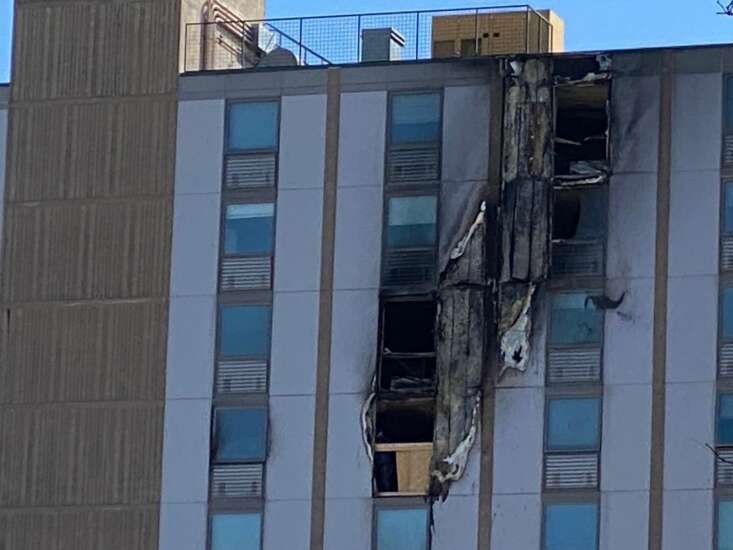 Apartment residents injured in Cedar Rapids high-rise fire at Geneva Tower 