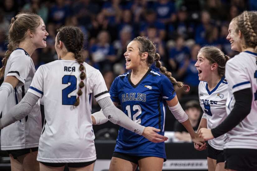 Photos: Ankeny Christian vs. Don Bosco in Class 1A state volleyball quarterfinals