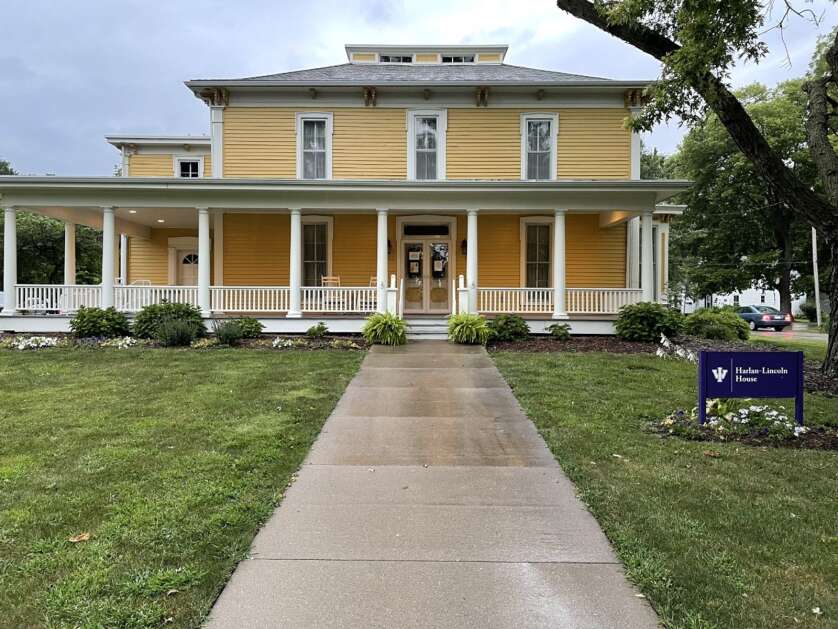 The Harlan-Lincoln House is a commemorated building on the Iowa Wesleyan College grounds and will become property of the USDA June 1 with the rest of campus. (Union File Photo)