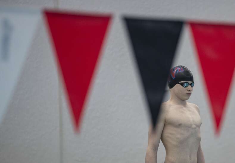 Photos: Cedar Rapids Washington snags win over Linn-Mar in boys’ district swimming