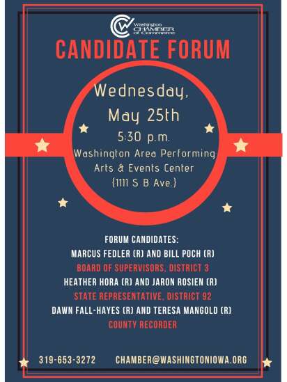 Washington to host candidate forum Wednesday