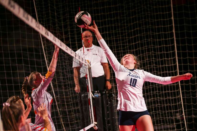 Photos: Marion vs. Cedar Rapids Xavier in Iowa high school state volleyball tournament