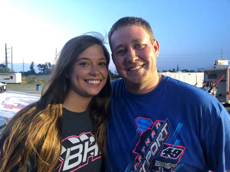 Team Olson: Husband and wife live in the fast lane together at Hawkeye Downs