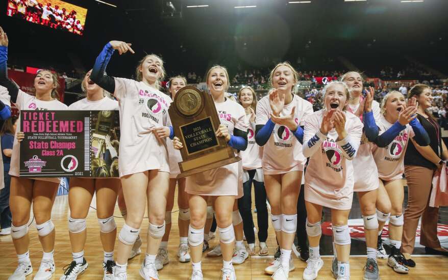 Photos: Dike-New Hartford beats Western Christian in Class 2A Iowa high school state volleyball championship