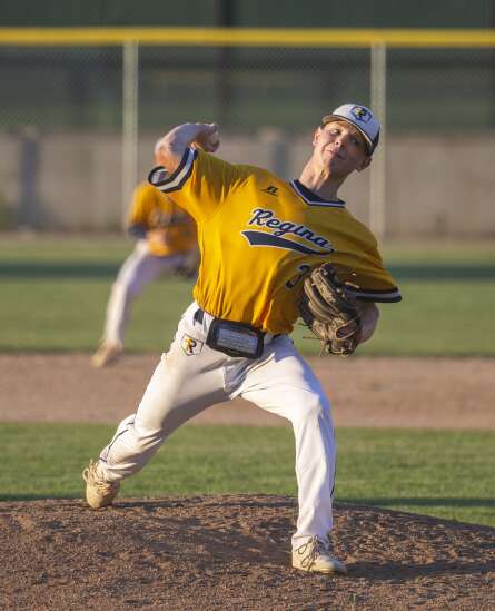 Photos: Solon at Iowa City Regina baseball