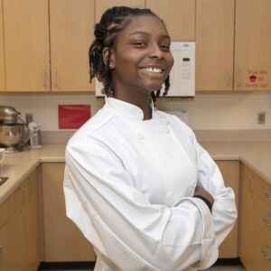 Clear Creek Amana’s Valencia Burdette dreams of being a personal chef