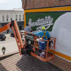 Shellsburg rallies to restore 1920s mural
