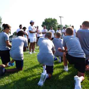 Iowa State QB Rocco Becht's camp in Perry brought smiles, as intended