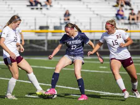 Photos: Mount Vernon at Xavier in girls’ soccer regional semifinals