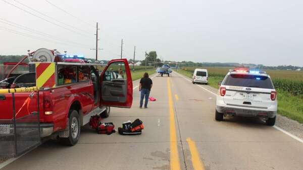 C.R. cyclist airlifted after struck by van in Buchanan County