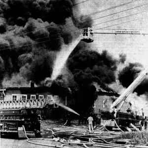 Mega-fire in Cedar Rapids in 1964