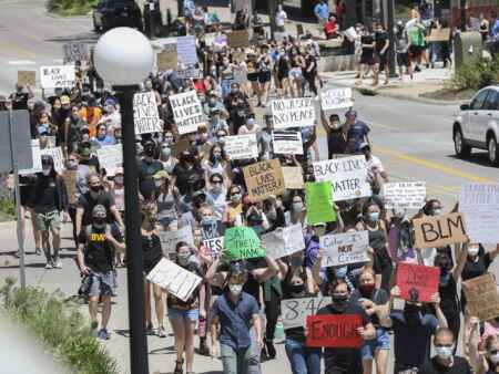 Photos: Protesters march through Iowa City in support of Black Lives Matter