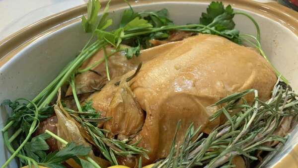 Use your slow-cooker to have chicken ready for supper with little work