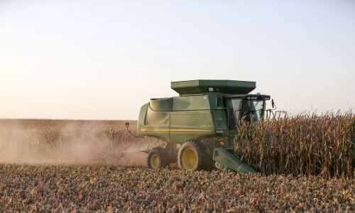 A third of Iowa corn harvested, half of soybeans