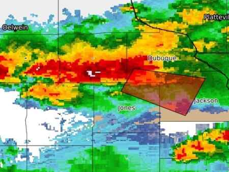 Tornado damages buildings, lightning causes fire in Iowa