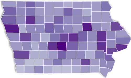 Maps and charts: Coronavirus and COVID vaccines in Iowa