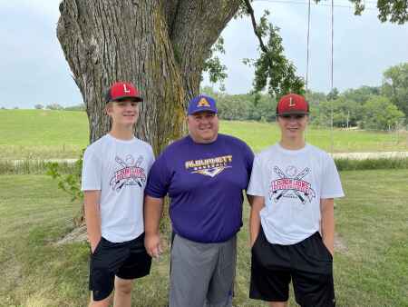 This family will accompany separate teams to state baseball