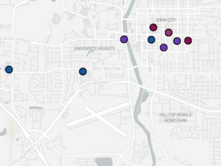 MAP: Iowa City shots-fired incidents in 2022