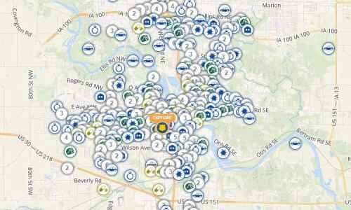 Cedar Rapids crime incident map
