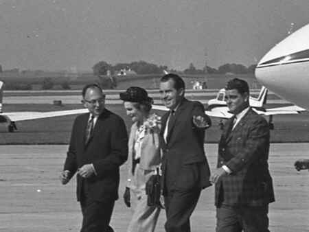 Time Machine: Dwight Eisenhower and Richard Nixon visit West Branch