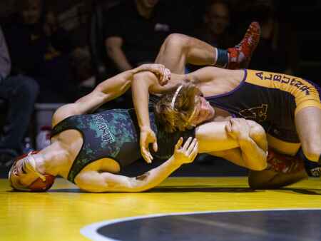 Photos: Lisbon wrestling triangular vs. Alburnett, North Linn