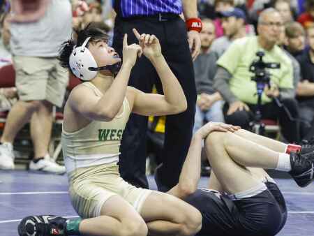3A boys’ state wrestling finals: West freshman, City High trio take home gold