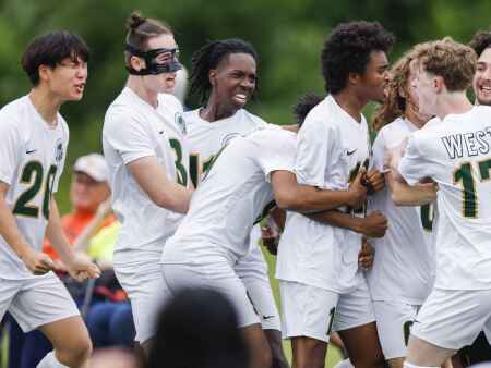 Photos: Iowa City West vs. Dowling in boys’ state soccer semifinals