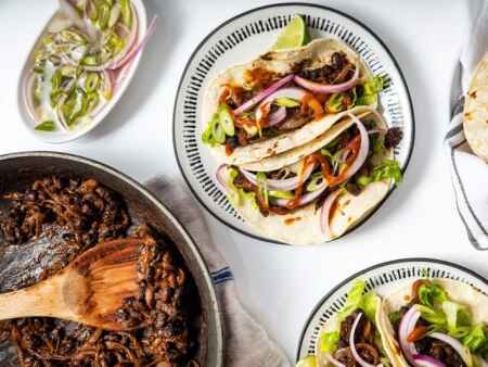 20 minute fast chili lime black bean taco recipe