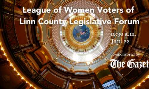 Watch: Hear from Linn legislators in League of Women Voters virtual forum at 10:30 a.m.…